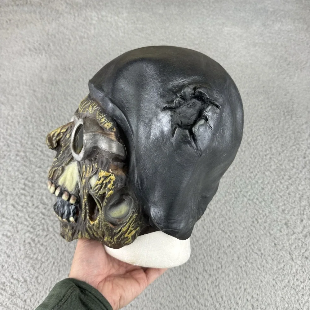 Motorcycle Monster Halloween Mask Adult Rubies Costume 1995 Vintage Latex Rubber